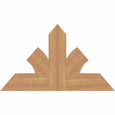 Ekena Millwork Richland Timber Gable Bracket, Western Red Cedar, 36"W x 21"H x 1 1/2"D x 5 1/2"F, 14/12 Pitch GBW036X21X0206RIC00SWR